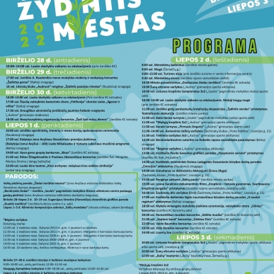 Miesto dienos šventės “Joniškis – žydintis miestas!” programa!